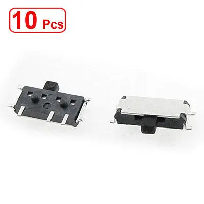 100 шт. DC 50 в 0.3A 7-контактный ВКЛ./вкл. 2-позиционный 1P2T SPDT фотоэлементная Боковая