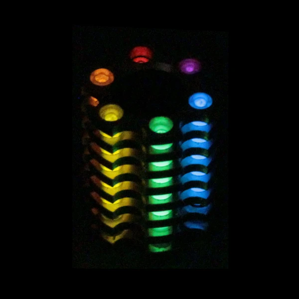 Тритий трубный нож 6 цветный зонтик веревка кулон подвесной фонарик ключ