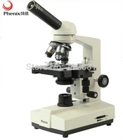 with gifts new 100x 400x 640x 1000x 1600x monocular biological microscope with led cool light two layer mechanical stage