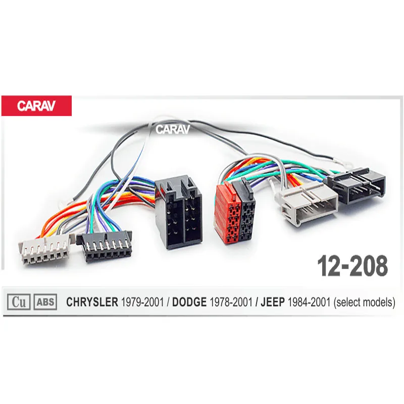 CARAV 12 208 ISO радио адаптер для CHRYSLER DODGE JEEP (выберите модели) жгут проводов разъем