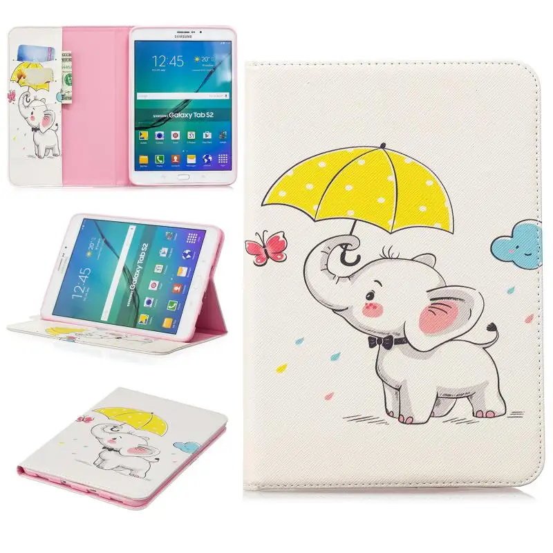 Чехол бумажник чехол для Samsung Galaxy Tab S2 8 0 T710 T713 T715 T719 из искусственной кожи планшета
