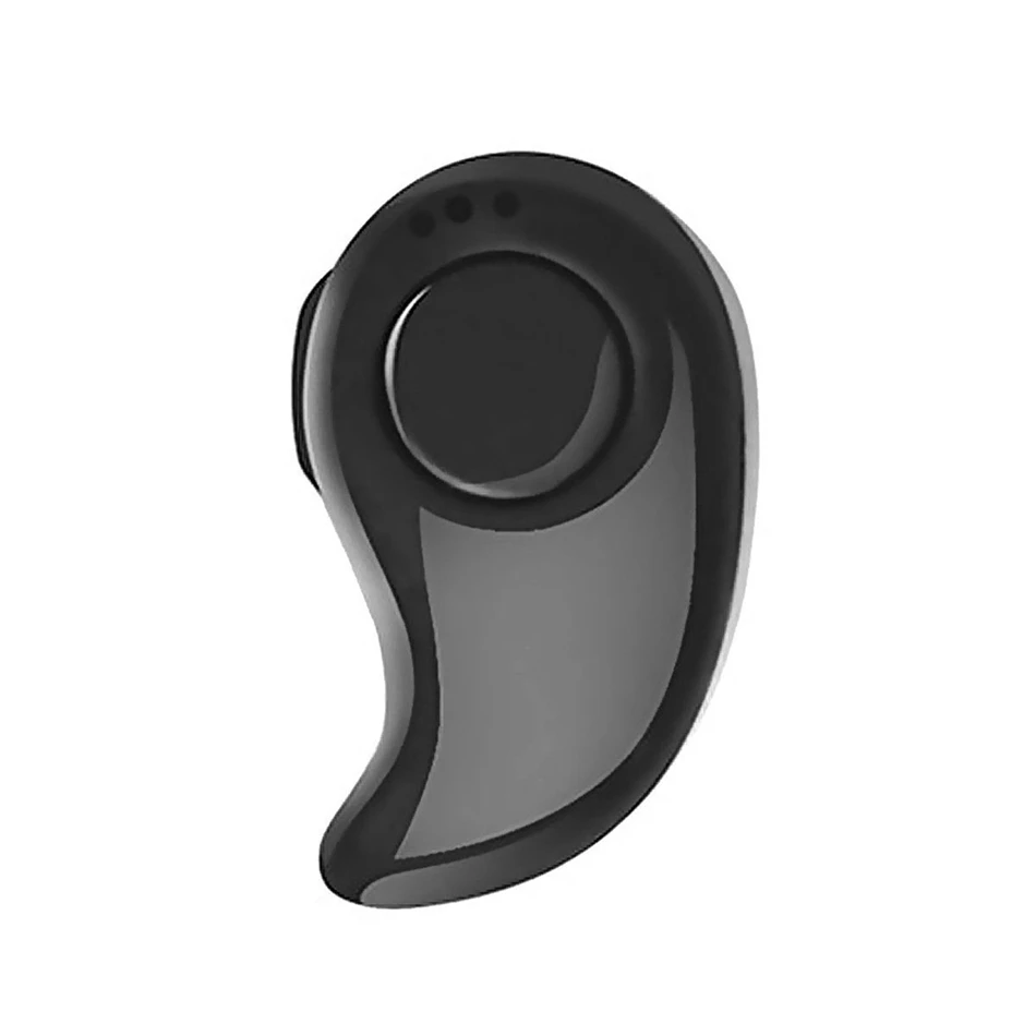 Черный KISSCASE мини беспроводной Bluetooth наушники вкладыши спортивные HiFi стереогарнитура с микрофоном для телефона Auriculares беспроводные наушники блютуз наушники - Цвет: Черный