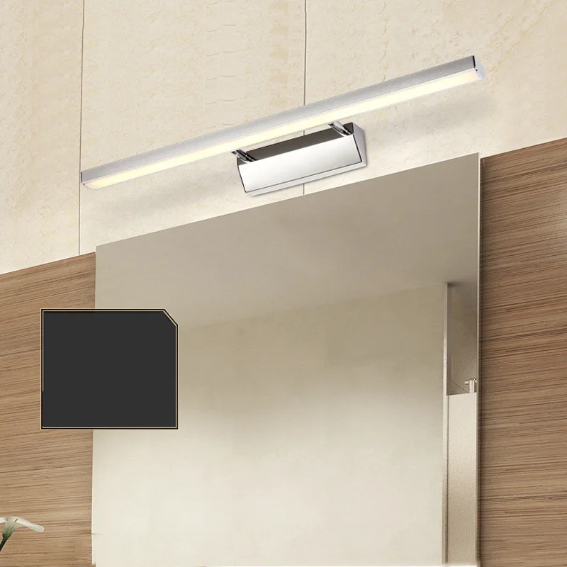 Мм 500 мм зеркальный свет в ванной комнате алюминиевые настенные лампы над