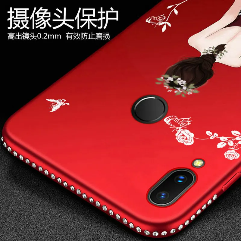 3D Блестящий бриллиантовый Мягкий чехол из ТПУ для Huawwei Nova 3i 3 4 Забавные милые