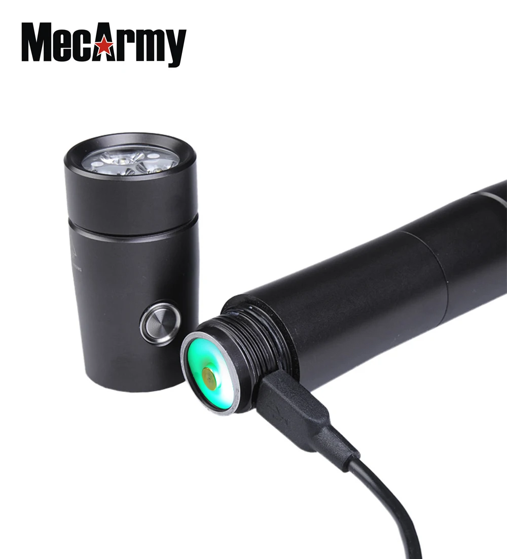 MECARMY FNC11 Nunchakus USB Перезаряжаемый Фонарик 3 * CREE XP-G2 S4 max 1200 люмен луч броска 159 метра с