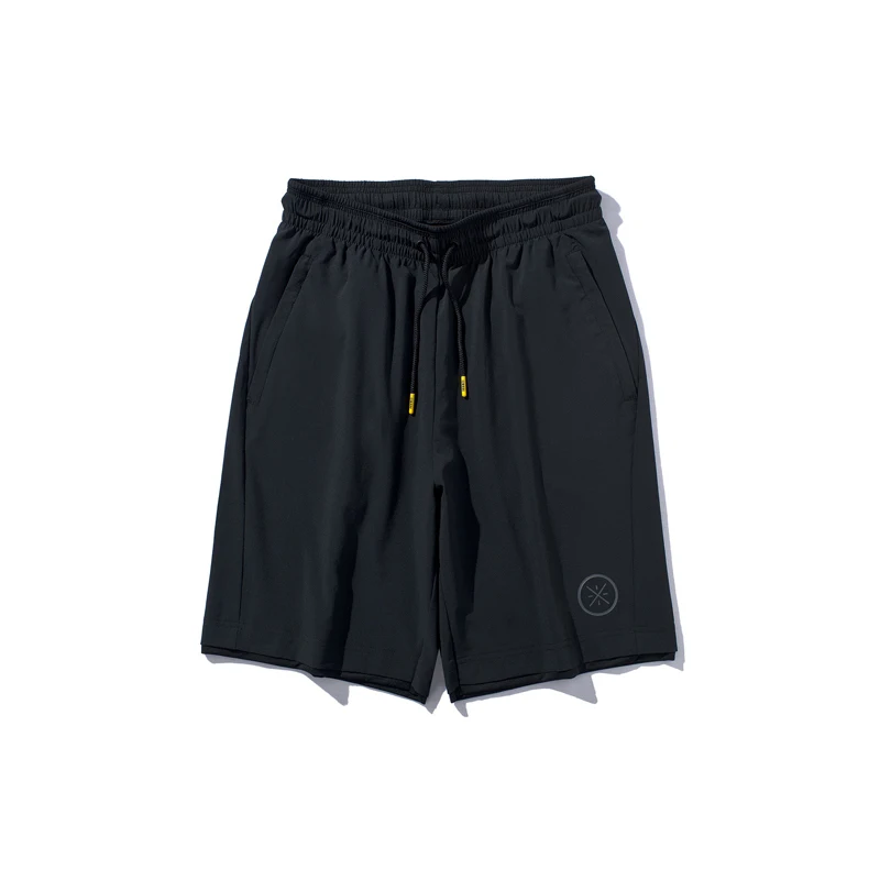 Li-Ning мужские баскетбольные спортивные шорты серии Wade, 88% полиэстер, 12% спандекс, с карманами, на завязках, спортивные шорты AKSP123 MKD1620 - Цвет: AKSP123-1H
