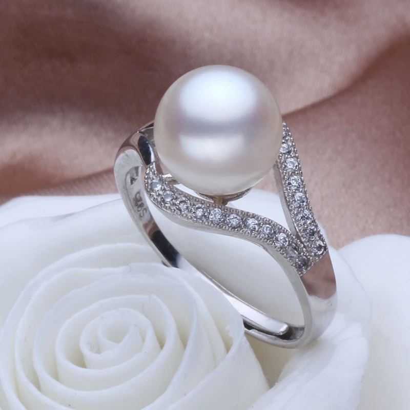 Жемчуг бренда &quotZHBORUINI&quot кольцо из натурального пресноводного жемчуга ювелирные
