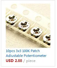8 видов* 5 шт = 40 шт 3x3 SMD потенциометр/Регулируемое сопротивление Ассорти Комплект