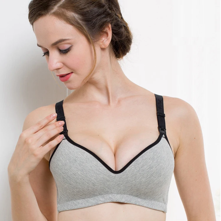 Бюстгальтер пуш ап хлопковый для кормящих матерей пикантное Нижнее Белье