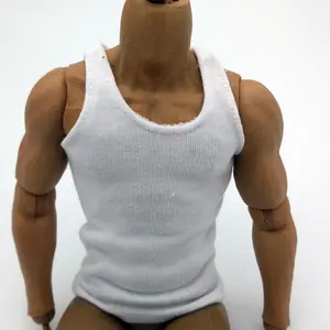 Mnotht масштаб 16, белая мужская футболка-солдат, мужской жилет без рукавов для экшн-фигурки 12 дюймов, Мужская Solider модель одежды, коллекция игрушек