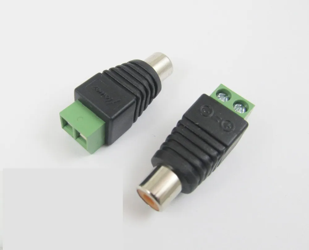 10 пар CAT5 к Камера видеонаблюдения Видео балун RCA женщина + мужской разъем AV