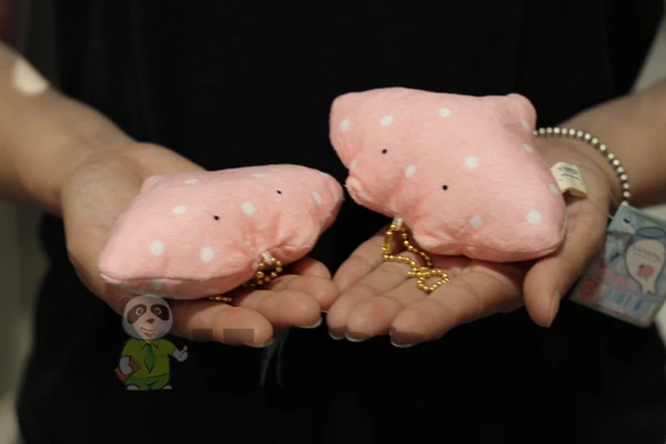 Pink Devil Fish Doll Pendant Manta Umbrella Toy Marine Life Ray Gift 12cm | Real Plush