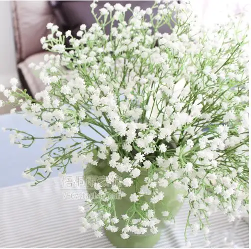 

Artificial Baby's Breath 85 Heads Wedding Decorative Gypsophila 21'' Artifical Babysbreath Fake Silk Flower Plant Plastic Flores