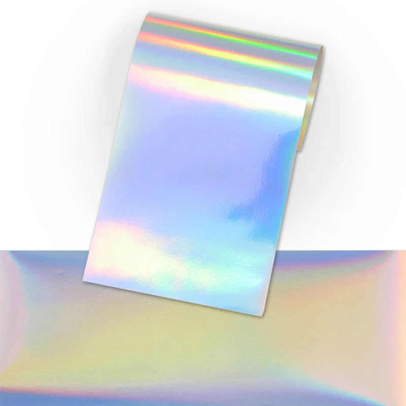 8 шт. лазерные блестящие наклейки для ногтей Золотой Серебряный ноготь бумажные