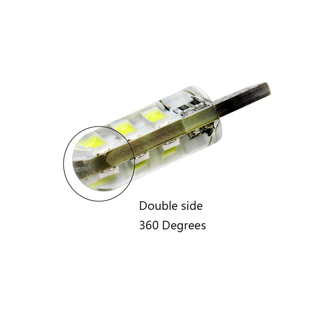 50X T10 W5W светодиодный светильник для салона автомобиля 2835 12 SMD лампа 12В 194 501 Клин