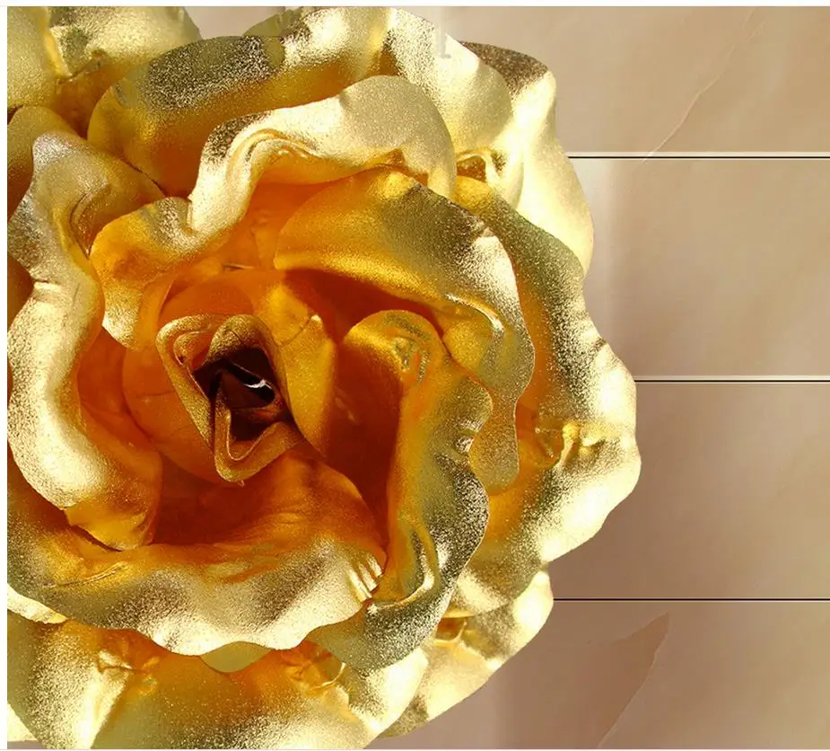 Золотые розовые мраморные 3D напольные ПВХ обои 3d для ванных комнат украшение