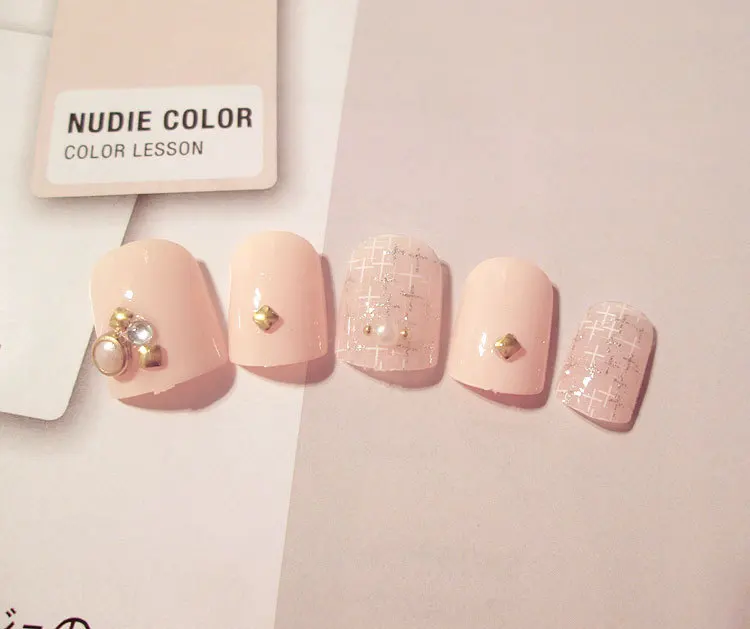 24pcs fashion long fake nails tips Fashionelegance false nail art with free glue for girls | Красота и здоровье