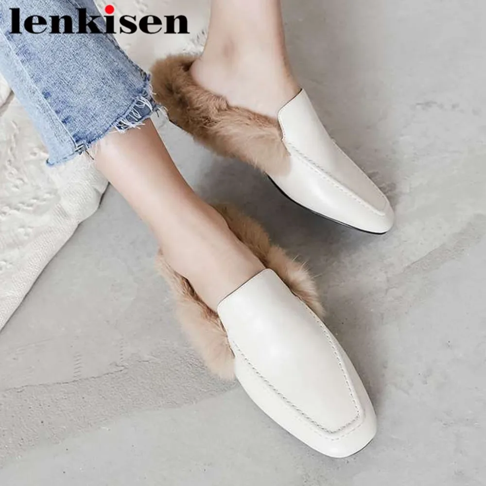 Lenkisen/Винтажные однотонные классические туфли-лодочки из коровьей кожи с