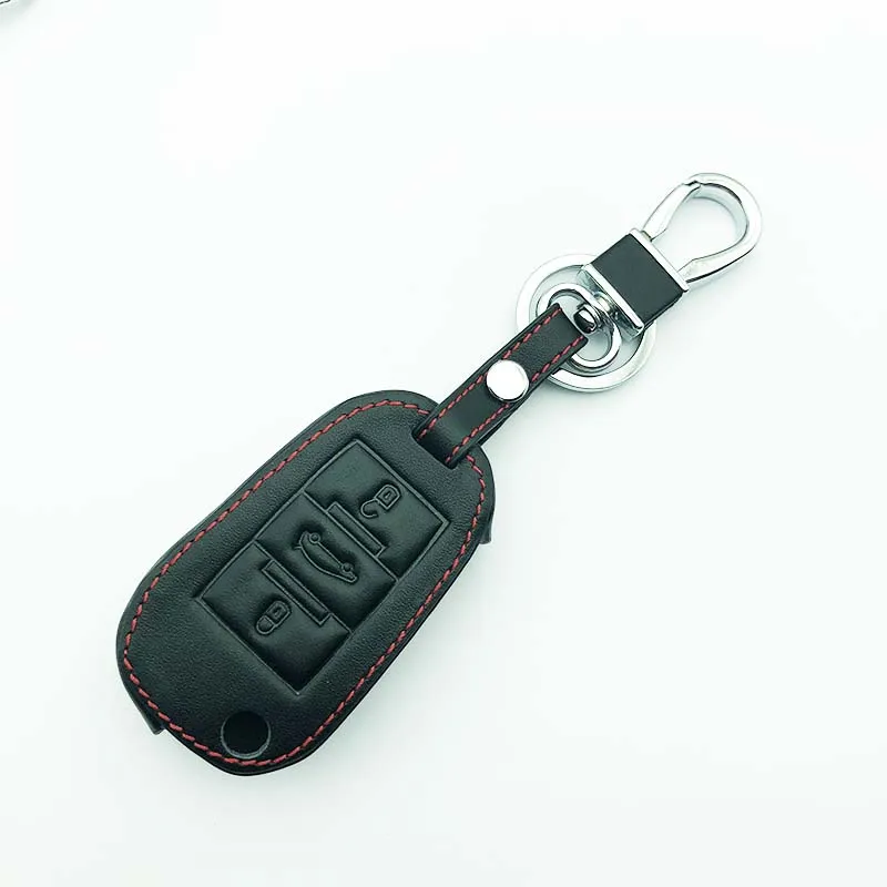 Кожаный чехол для автомобильного ключа Citroen C4 CACTUS C5 C3 C6 C8 Picasso Xsara Peugeot 3008 308 RCZ 508 408