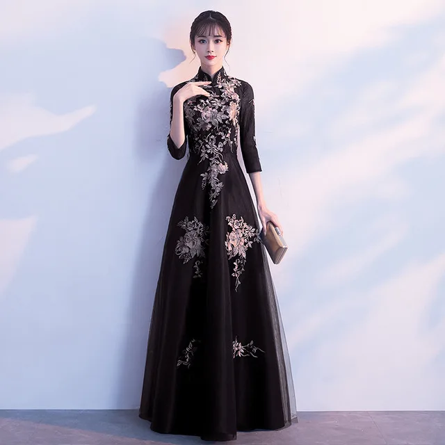 style 10 Сексуальное платье в китайском стиле, женское тонкое, вечерние, длинное, Cheongsam, свадебное платье, роскошное, свадебное, Qipao, модная одежда, Vestido - Цвет: style 10