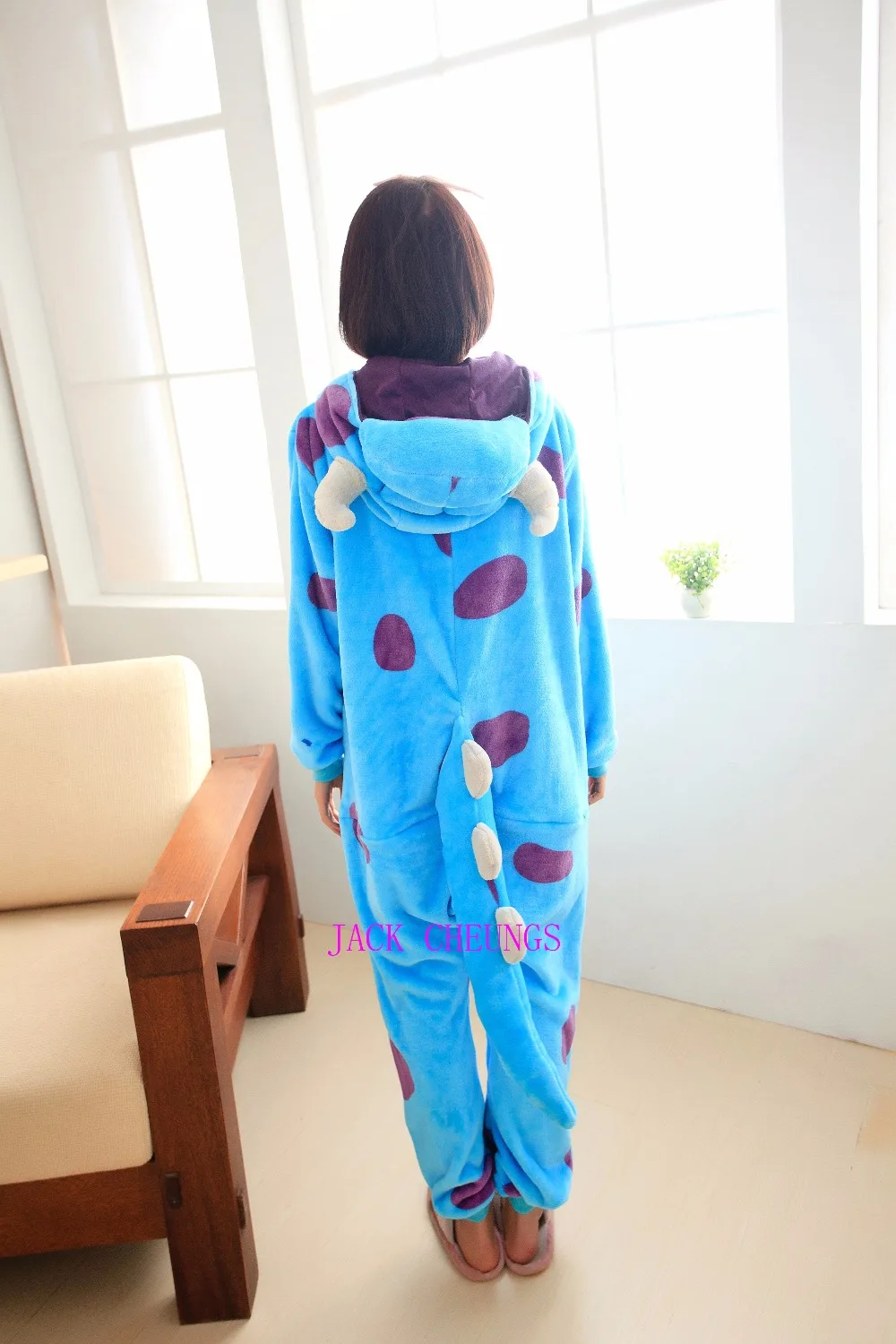 Kigurumi monster sulley Sullivan, Пижама-комбинезон для взрослых, костюм с мультяшными животными, Пижама унисекс, одежда для сна, одежда для вечеринок