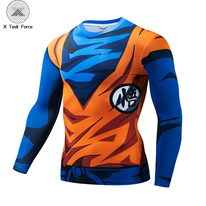 Новая мода Япония аниме драконий жемчуг Z персонаж Гоку 3D футболка для