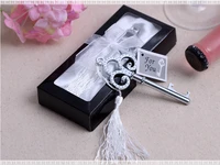 100 pcs new silver crow keys bottle opener for guest wedding favor party gifts box birthday souvenirs business giveaways