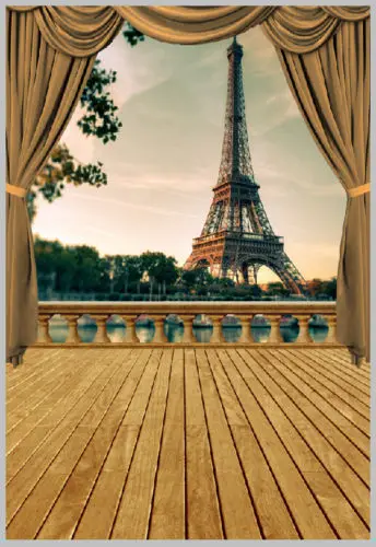 Виниловый фон для студийной фотосъемки с изображением деревянного пола