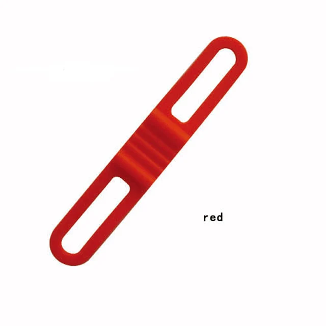 Red 5 шт., велосипедный фонарь с креплением, держатель, светильник-вспышка, эластичная повязка, силиконовый ремешок, для горной дороги, велосипеда, фонарь, повязка, Аксессуары для велосипеда - Цвет: Red