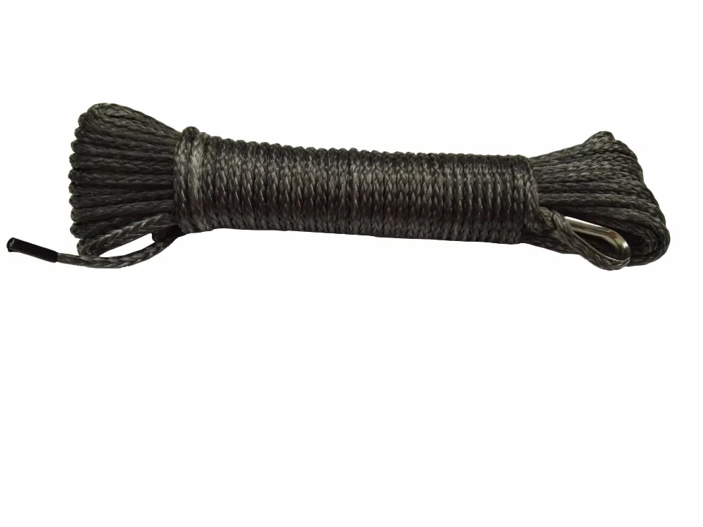

Grey 4mm*15m Synthetic Winch Rope,Off Road Rope,ATV Winch Line,Tow Rope Car,UTV Winch Accessories