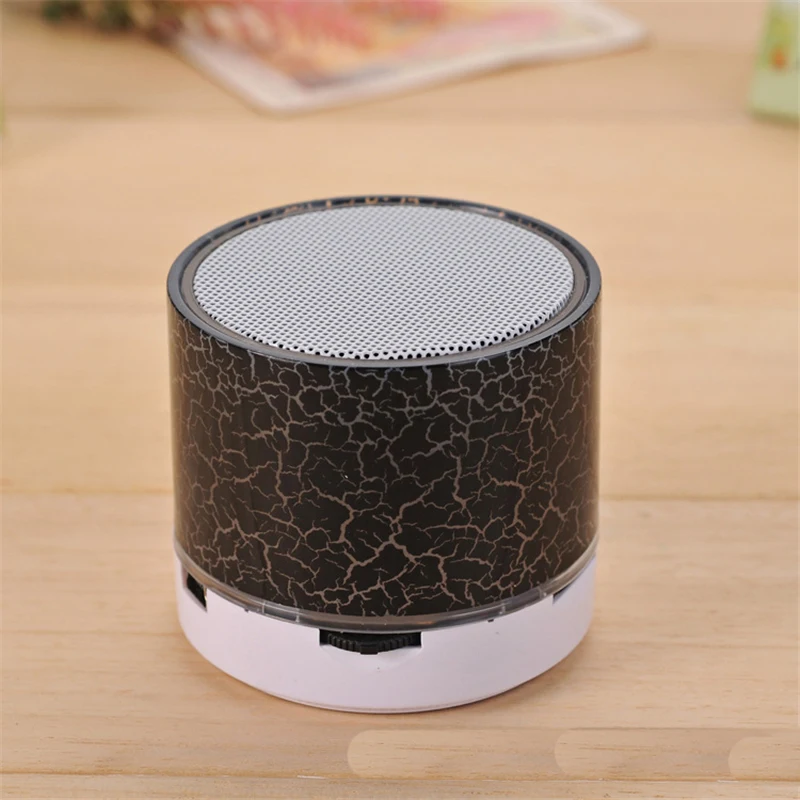Q JRGK CRACK LED MINI Wireless Bluetooth Speaker TF USB Portable Music Sound Box Subwoofer Loudspeaker For Phone PC With Mic | Электроника