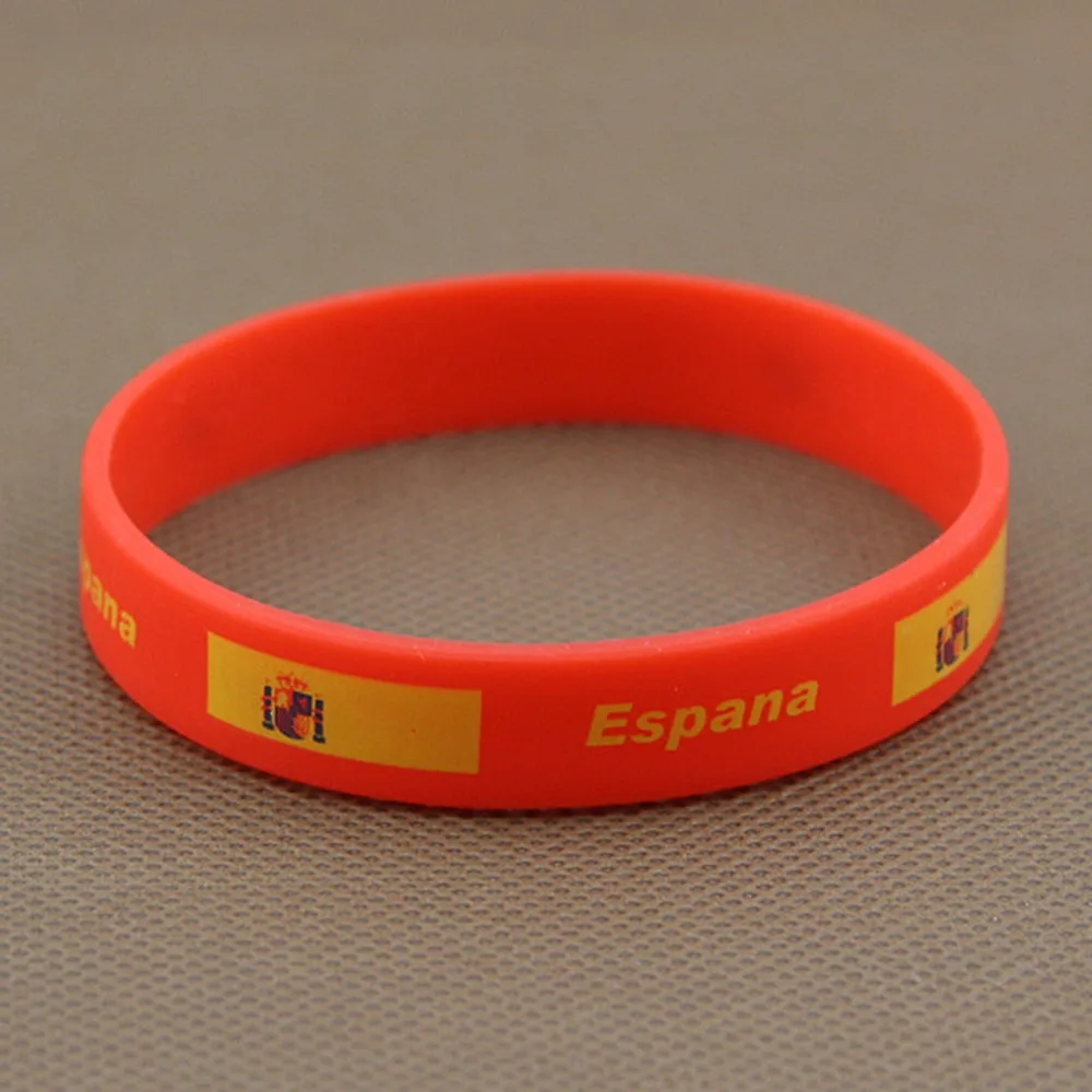 2 шт. силиконовый браслет унисекс с флагом страны|silicone bracelet|bracelet rubbersilicone bracelet sport |
