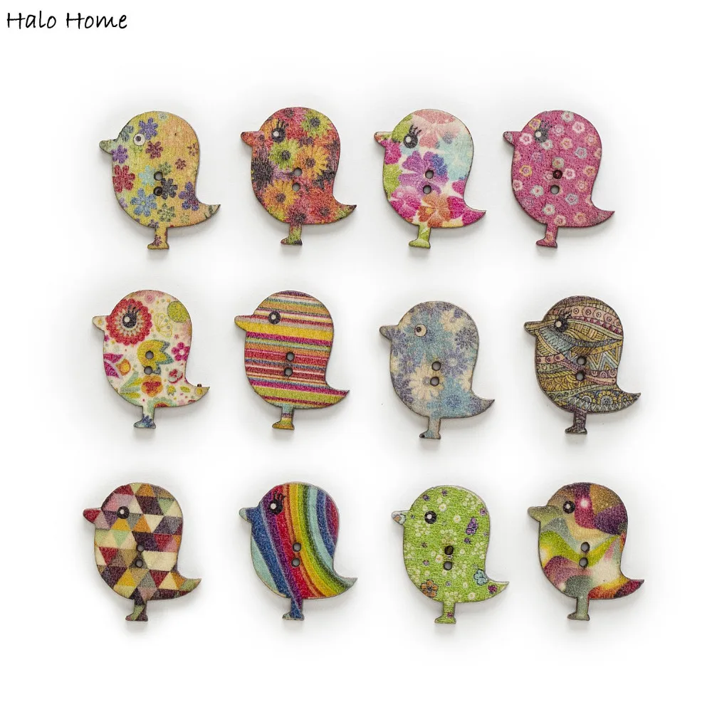 30 шт. деревянные пуговицы для пришивания скрапбукинг одежда головные уборы