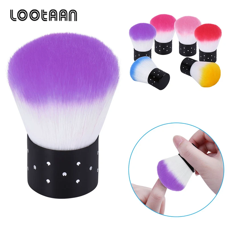 Lootaan 1 шт. мягкая щеточка для чистки ногтей кисть маникюрные инструменты