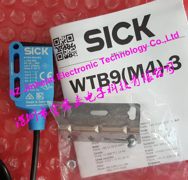 

100% Authentic original WTB9-3N1161P02 ( is WTB9-3N1161+stent) SICK Photoelectric switch