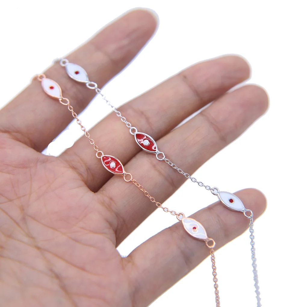 925 Стерлинговое серебро красный белый Эмаль милый подарок для девочки подростка
