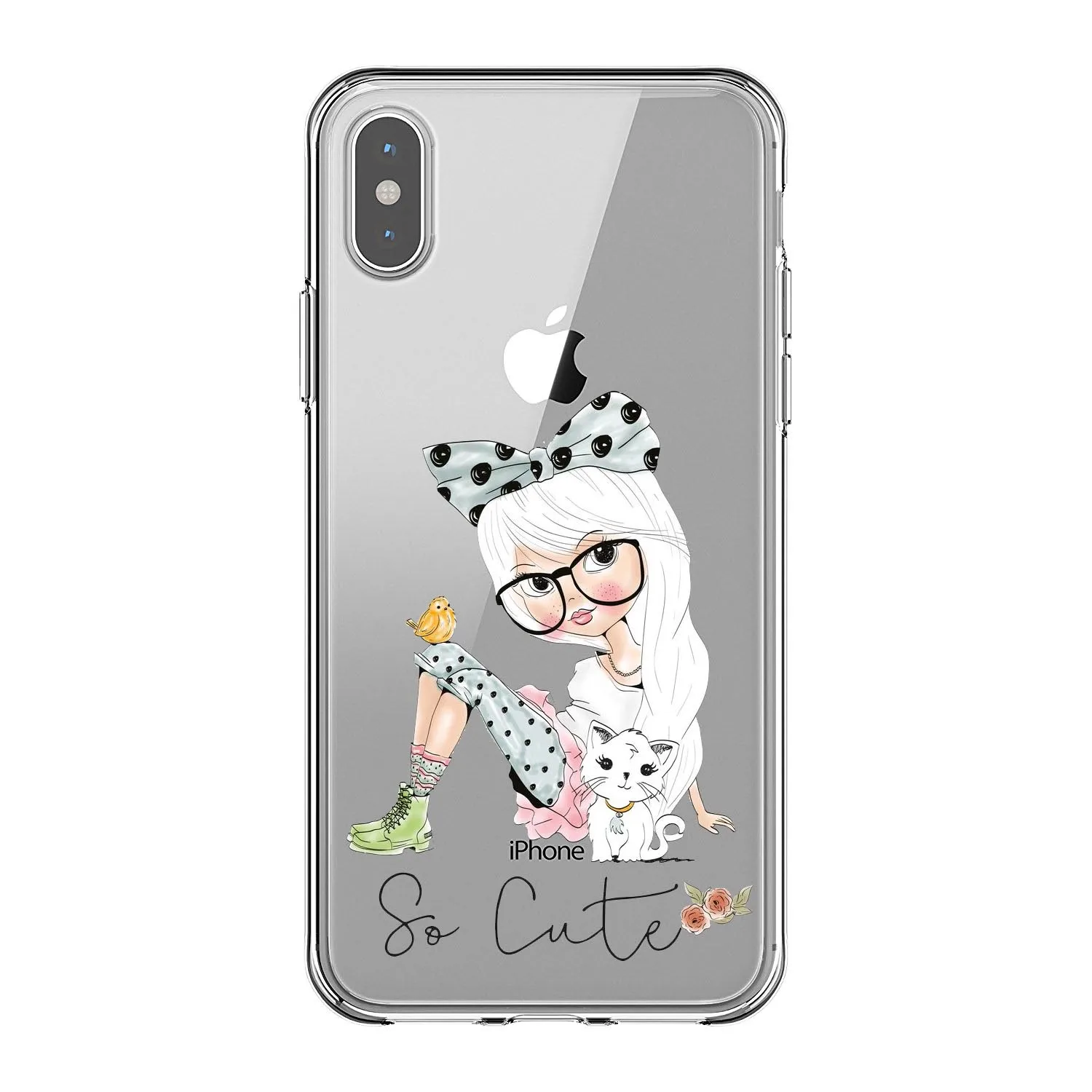 Модный милый чехол для телефона с русскими девочками iPhone X XS Max 8 7 6 6s Plus 5s SE