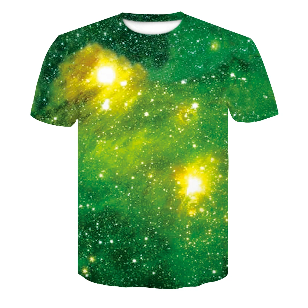 Футболка ZOOTOP BEAR Space Galaxy Мужская/Женская 3d с принтом звезд и неба модная брендовая