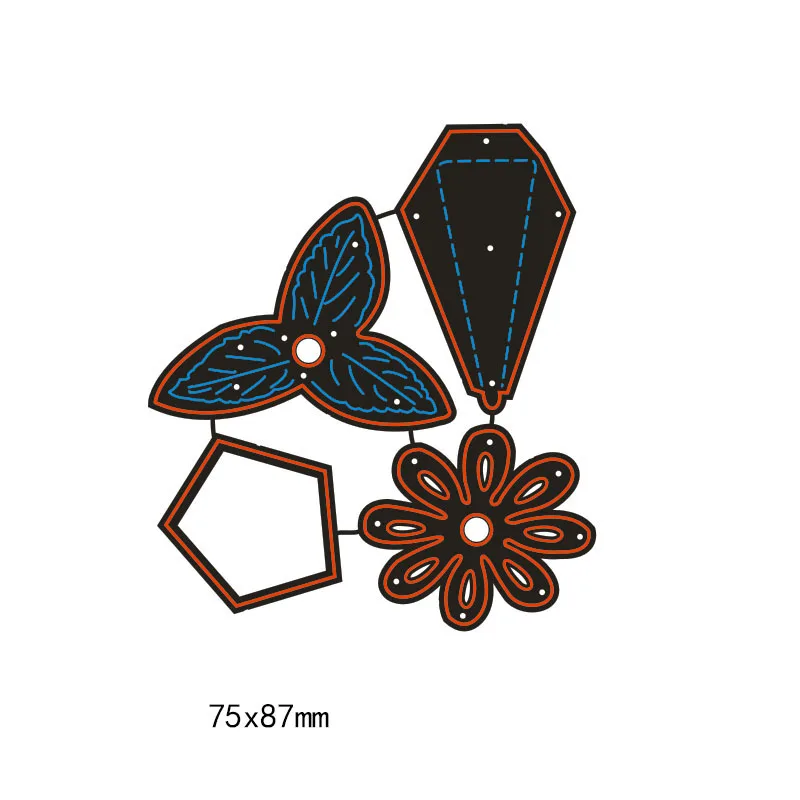 Круглые цветы металлические плашки рамка ремесленный штамп Плашки для