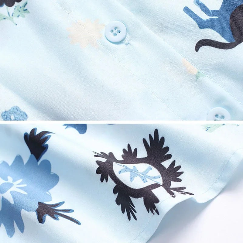 Женская офисная блузка Willstage Деловая с длинным рукавом и рисунком лошади лето