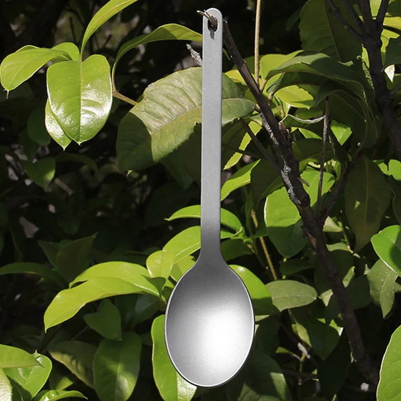 Титановая Ложка для пикника на открытом воздухе и использования Ho удерживайте