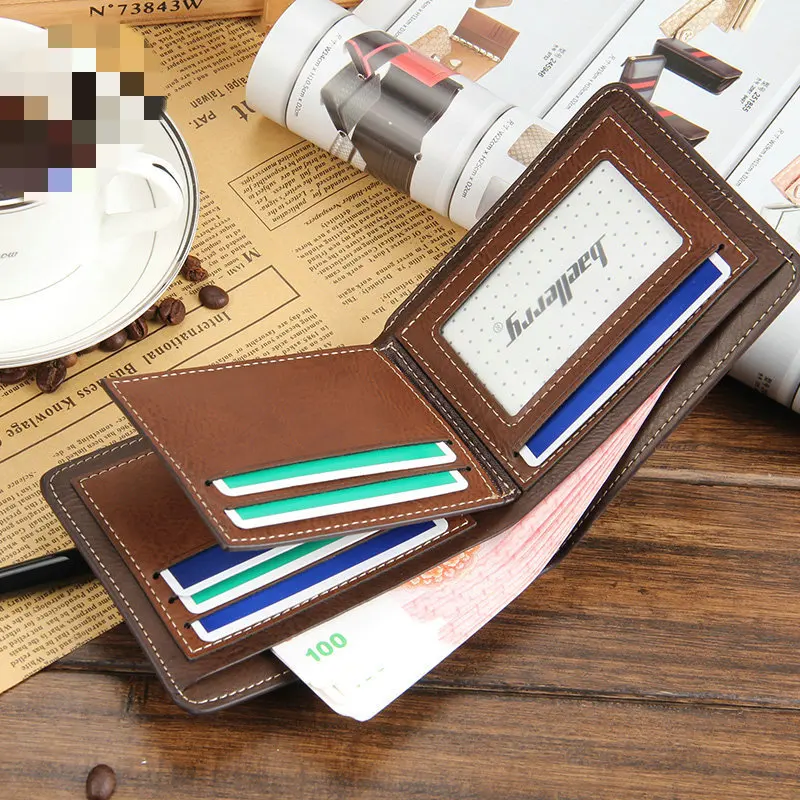 Винтажные повседневные мужские короткие кошельки Baellerry кошелек с крестом на