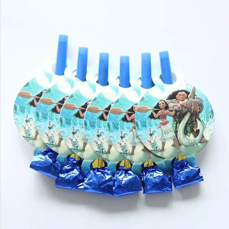 Blue Blowout X1pack Моана тема Мультфильм партия набор Моана воздушный шар/посуда бумажная тарелка салфетки баннер детский душ Дети День рождения украшения - Цвет: Blue Blowout X1pack