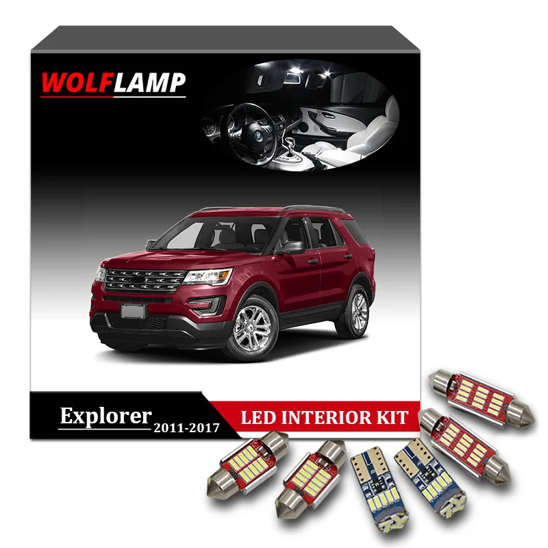 Wolflamp 13 шт. супер яркий белый светодиодный светильник для салона автомобиля s 2011 2017