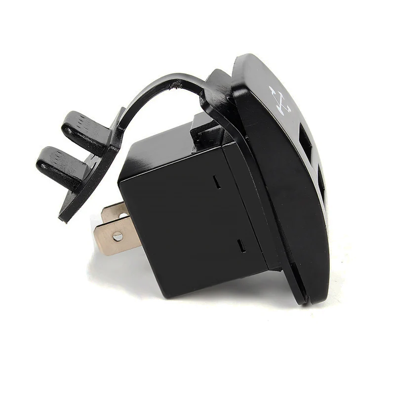 Двойное зарядное устройство USB автомобильный прикуриватель для мотоциклов