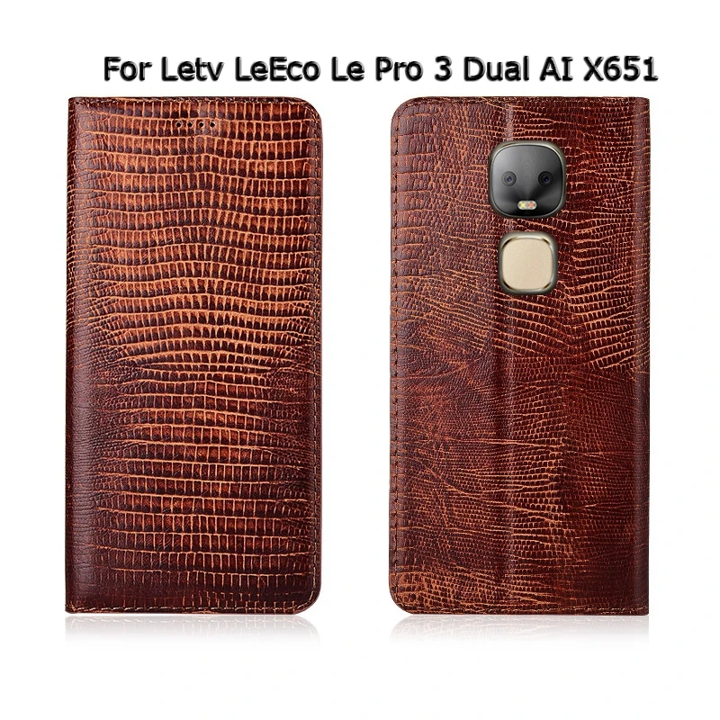 Чехол для телефона Letv LeEco Le Pro 3 Dual AI X651 X720 броши в виде ящерицы зерна раскладной