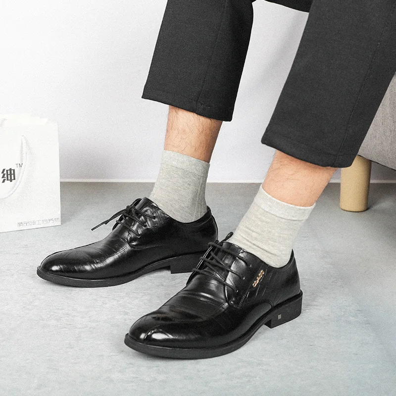 Howfits мужские бизнес антибактериальное анти запах лодыжки носки черный белый