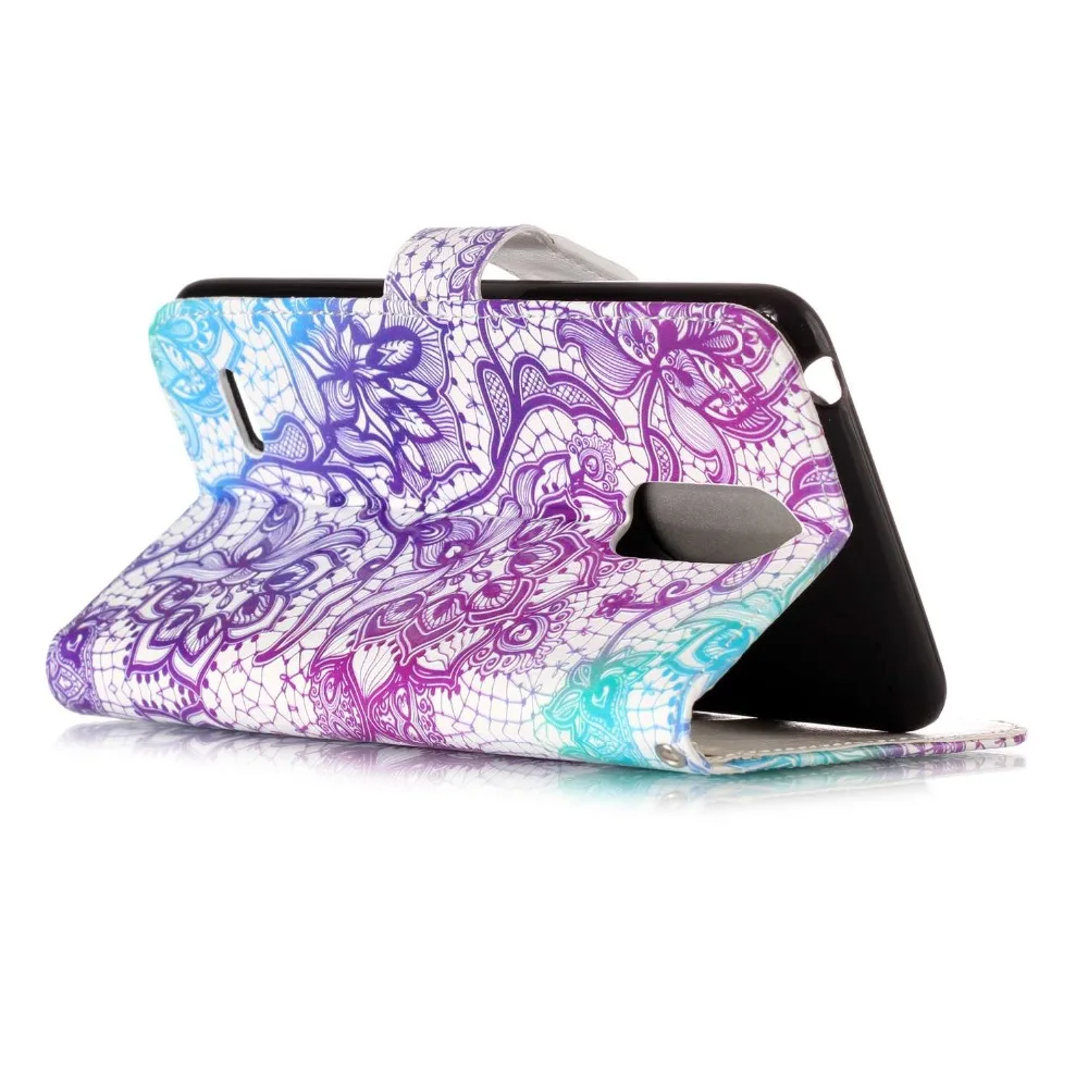 Для LG K8 2017 5 &quotтелефон ЕС версии чехол УФ лакирующий узор кожаный бумажник флип