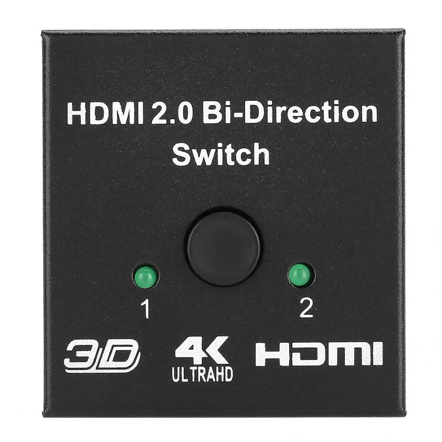 Двунаправленный переключатель HDMI 2 0 аудиокабель с входами штырь на 1 выход гнездо