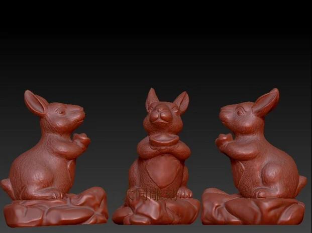 

3d model relief for cnc machine in STL file Rabbit_1
